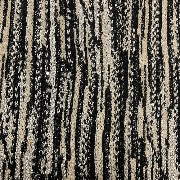 ST. JOHN EVENING FALL 2007 BLACK / SILVER METALLIC KNIT EVENING JACKET - Picture 5 of 8